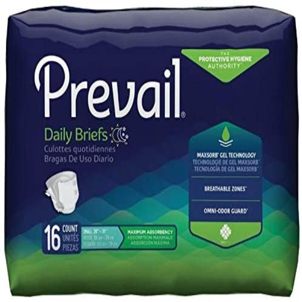 Adult Absorbent Underwear Prevail for Men Pull On Disposable Moderate  Absorbency by First Quality