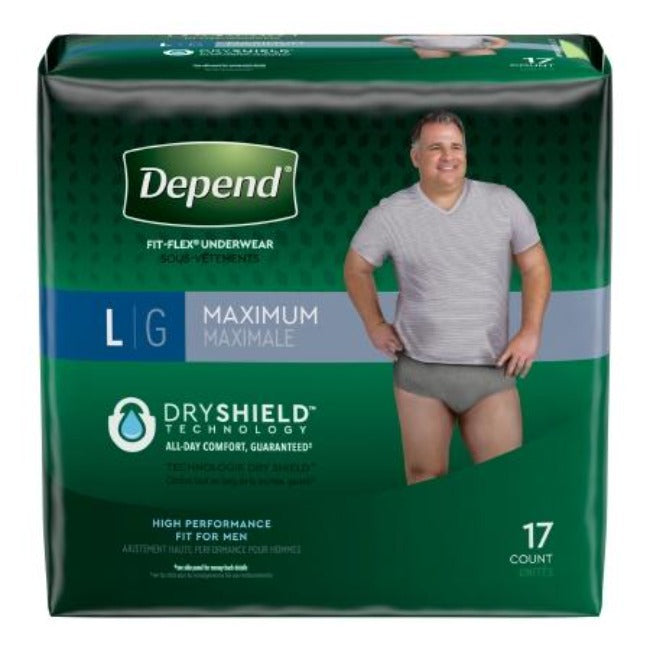 Depend Fit-Flex Underwear for Men Maximum Absorbency – Pharmacy For Life