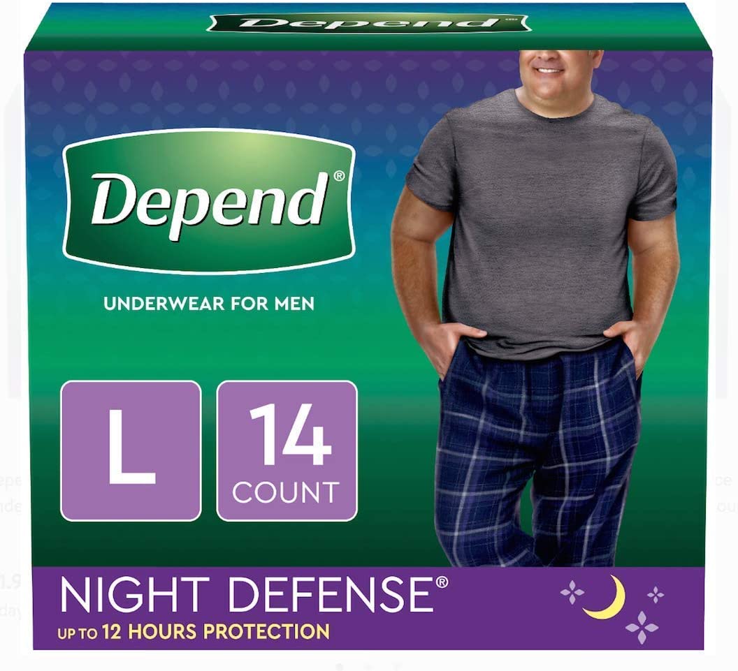 Buy Depend Night Defense Adult Incontinence Underwear for Men Overnight L at