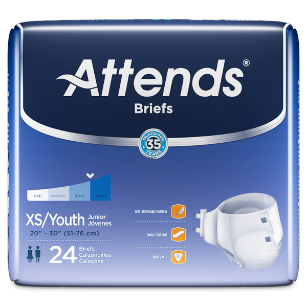 Attends Disposable Underwear X-Large Heavy Absorbency - 56 Count