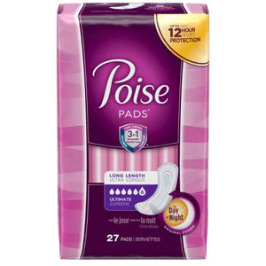 POISE PADS ULTIMATE COVERAGE 33'S