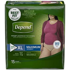 NEW Depend Fit-Flex Underwear Women's Size Small Maximum Absorbency pack of  19