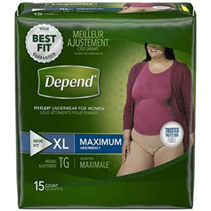 Depend 47915 Adult Absorbent Underwear, Case of 38