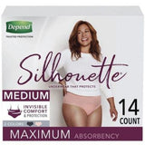 Depend Silhouette Adult Incontinence & Postpartum Underwear for Women Sz  Medium 