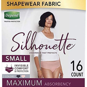 Depend Silhouette Incontinence Underwear For Women, Maximum